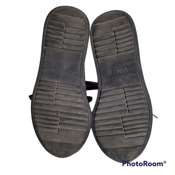 Vince Raynor Grey Python-print Leather Trainer Ceramic Lace Up Sneakers - Picture 5 of 10